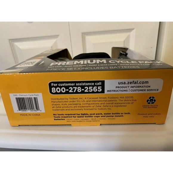 New Zefal Premium Cycle Pack 7-Piece Set Road Ahead And Light BPA‎ Free NWT - Picture 6 of 8